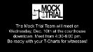Mock Trial Team meeting